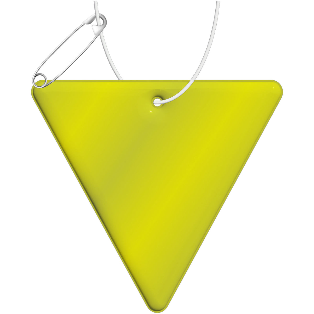 RFX™ H 12 reflektierender PVC Anhänger Dreieck – Neongelb