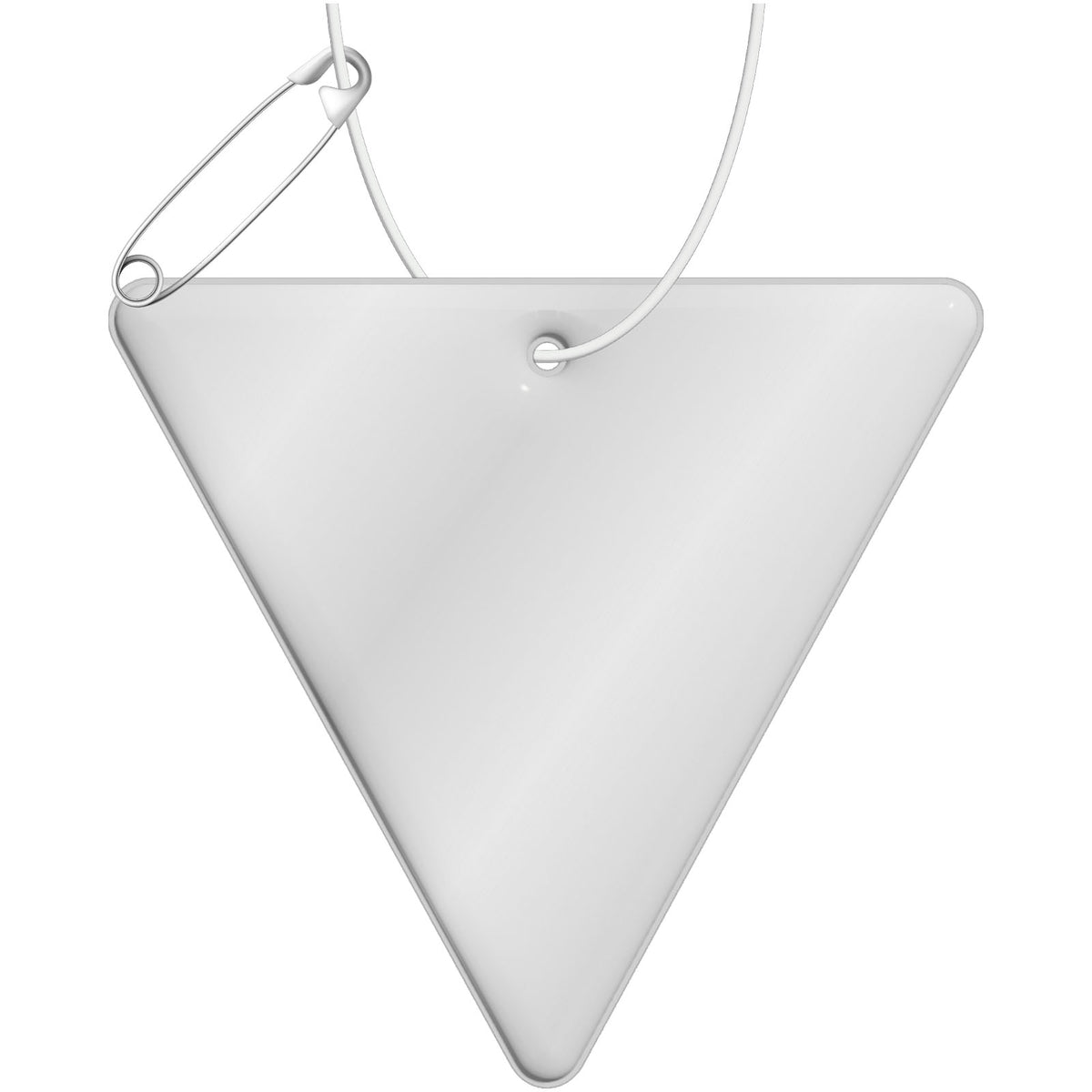 RFX™ H 12 reflektierender TPU Anhänger Dreieck – Weiss
