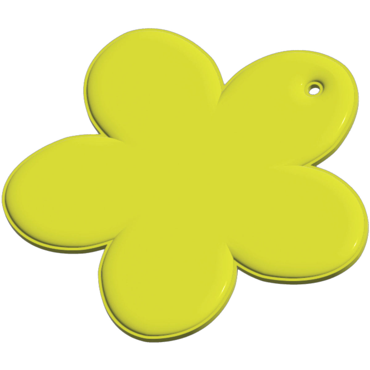 RFX™ H 13 reflektierender PVC Anhänger Blume – Neongelb