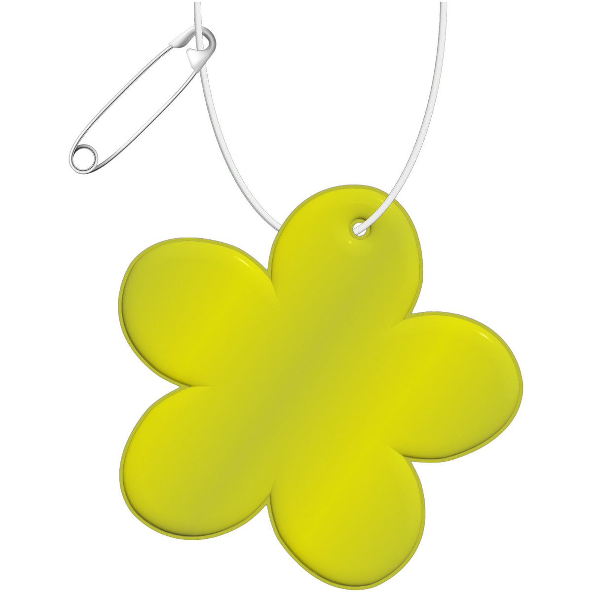 RFX™ H 13 reflektierender TPU Anhänger Blume – Neongelb