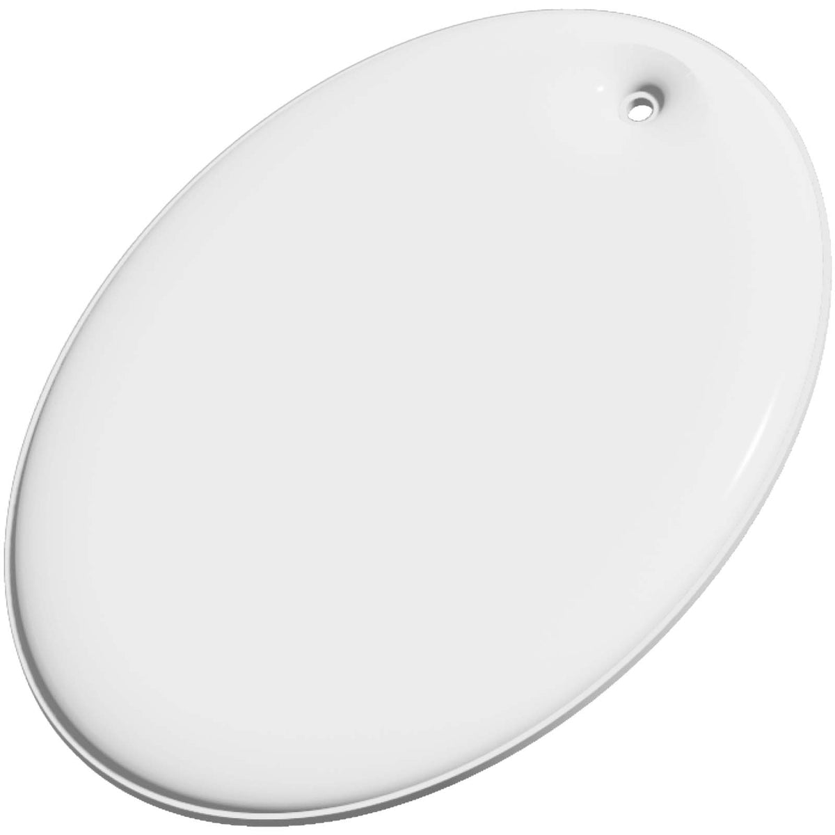 RFX™ H 16 ovaler, leichter, reflektierender PVC Anhänger – Weiss