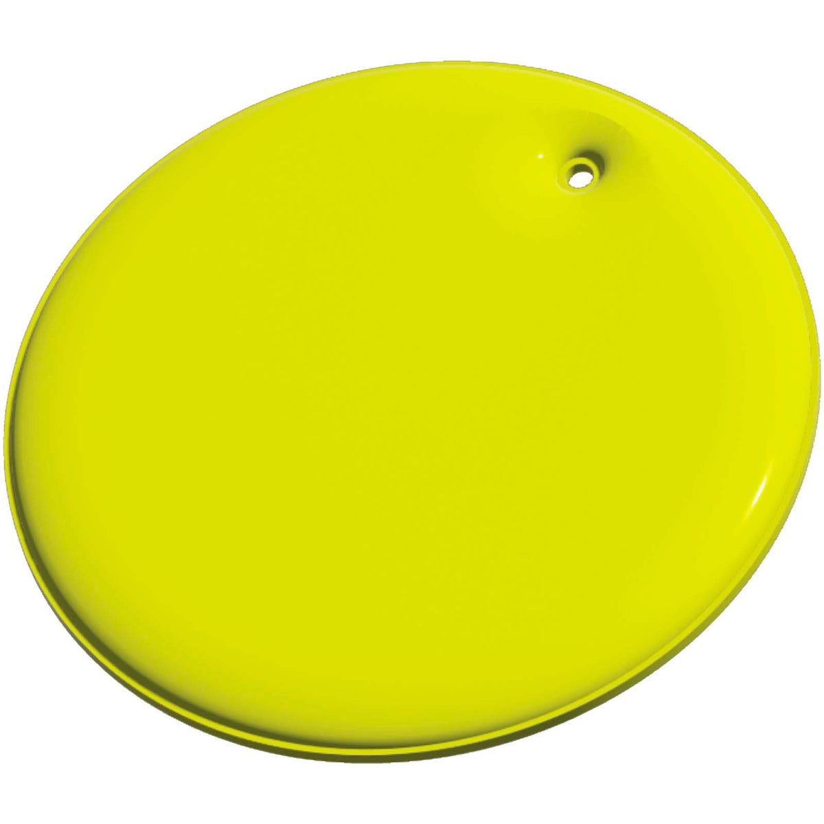 RFX™ H 16 runder, leichter, reflektierender PVC Anhänger, medium – Neongelb