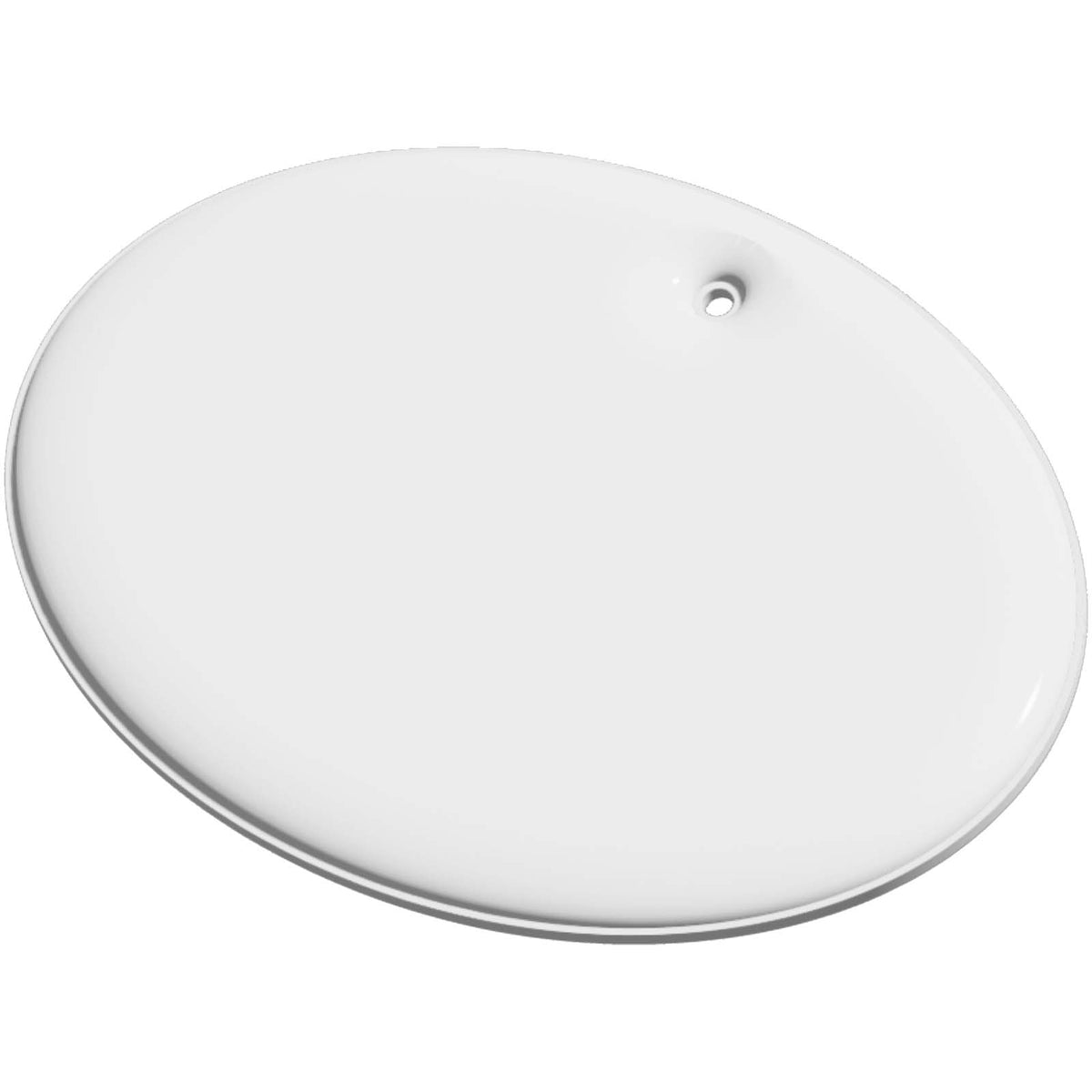RFX™ H 16 runder, leichter, reflektierender PVC Anhänger, groß – Weiss