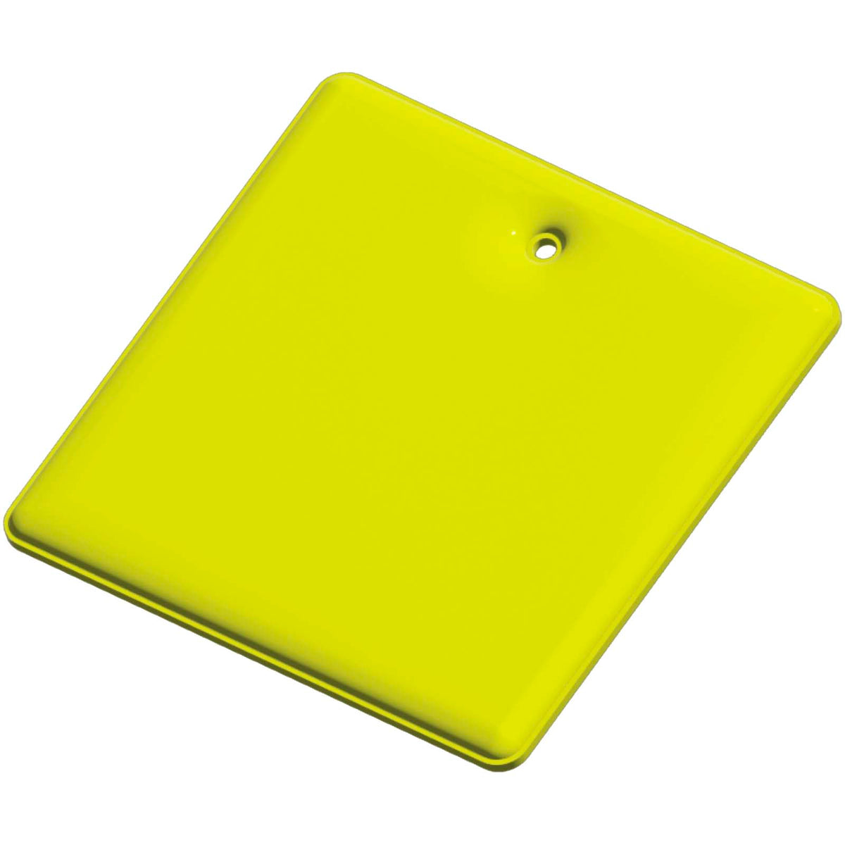 RFX™ H 16 quadratischer, leichter, reflektierender PVC Anhänger – Neongelb