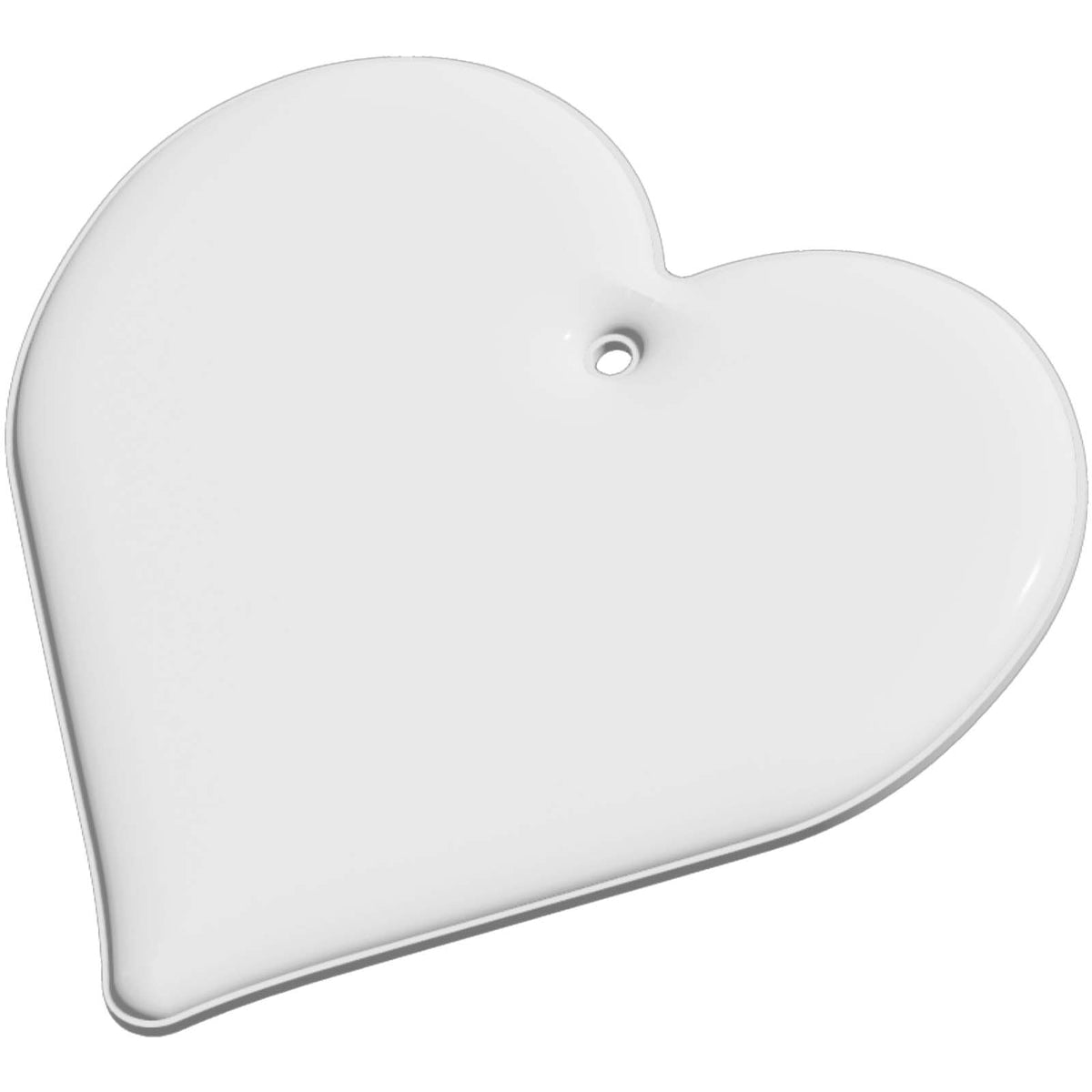 RFX™ H 16 leichter, reflektierender PVC Anhänger Herz – Weiss