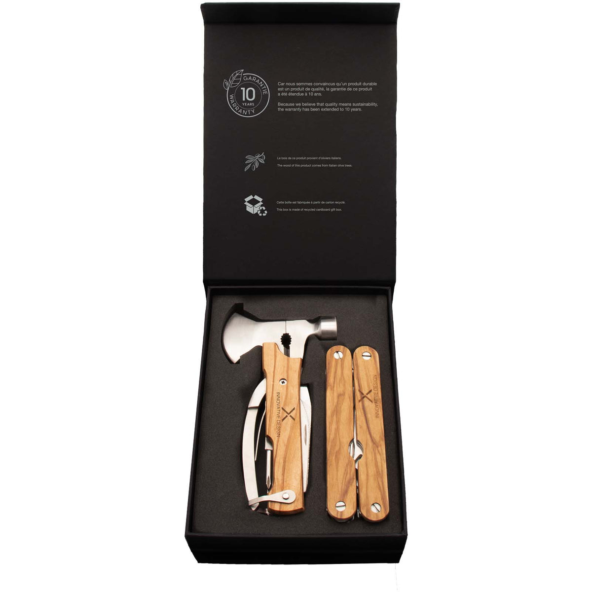 SCX.design T32 Multitool Set aus Holz – Hellbraun