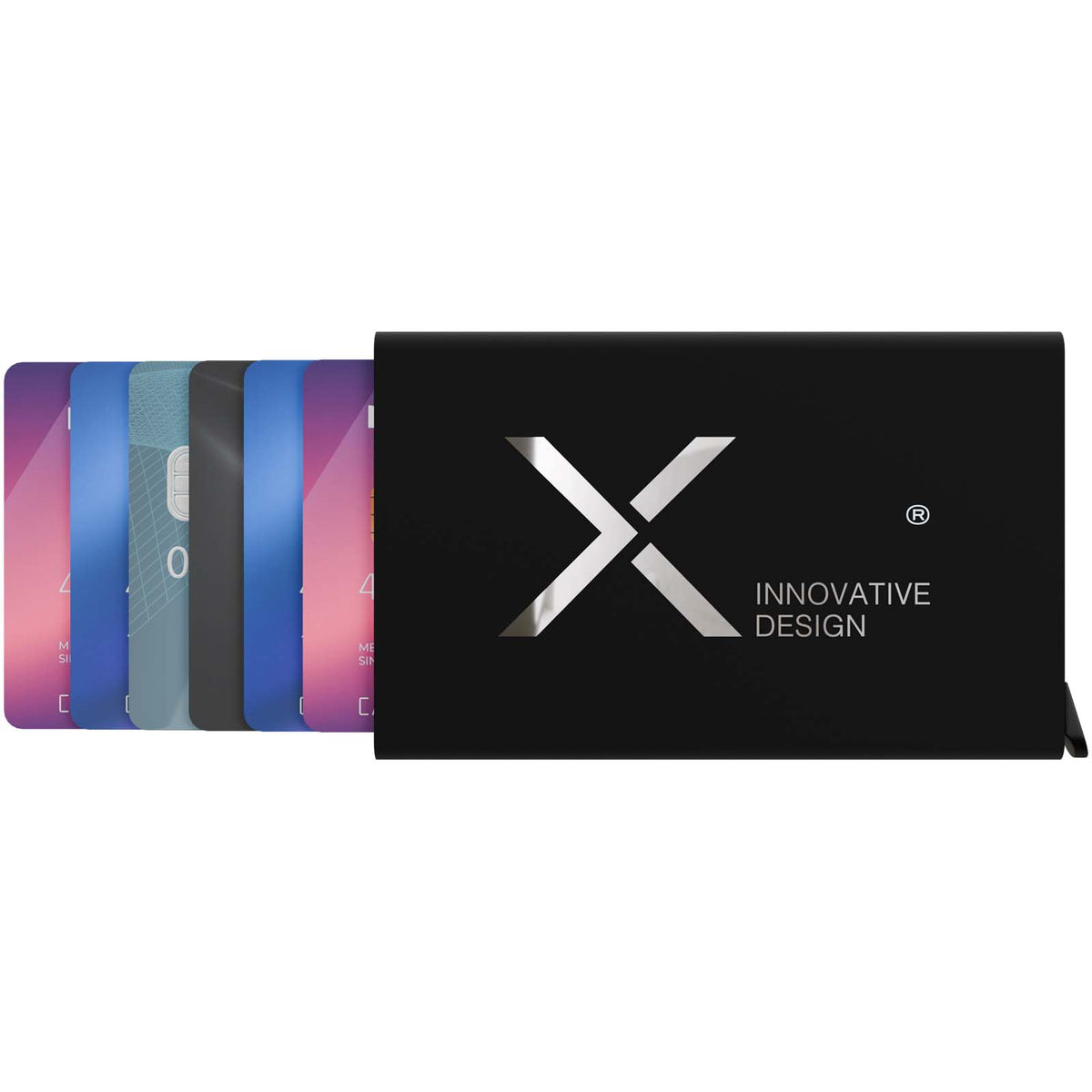 SCX.design O35 Magnetischer RFID Kartenhalter – Schwarz