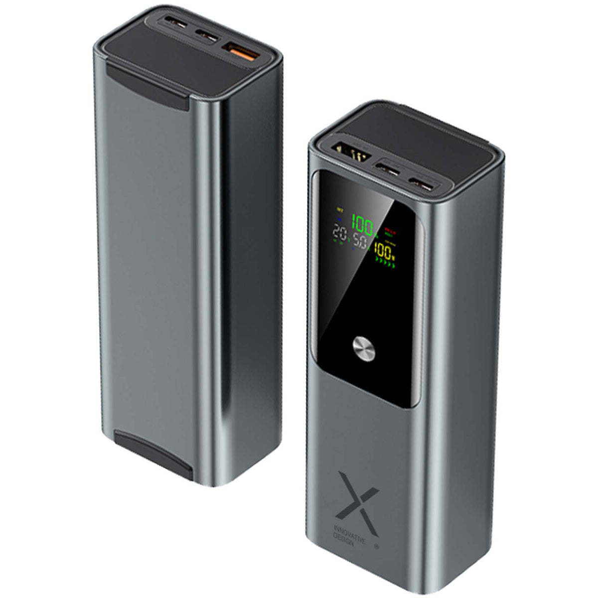 SCX.design P52 100W 20.000 mAh Computer Powerbank – Grau