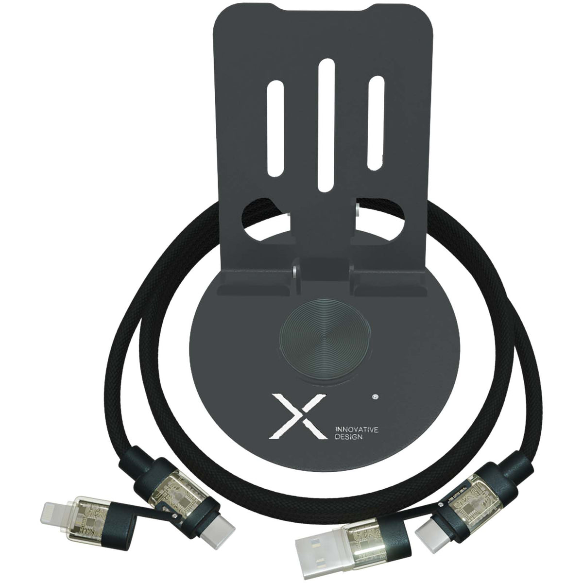 SCX.design O34 360° Smartphonehalterung mit 240W 4 in 1 Ladekabel
