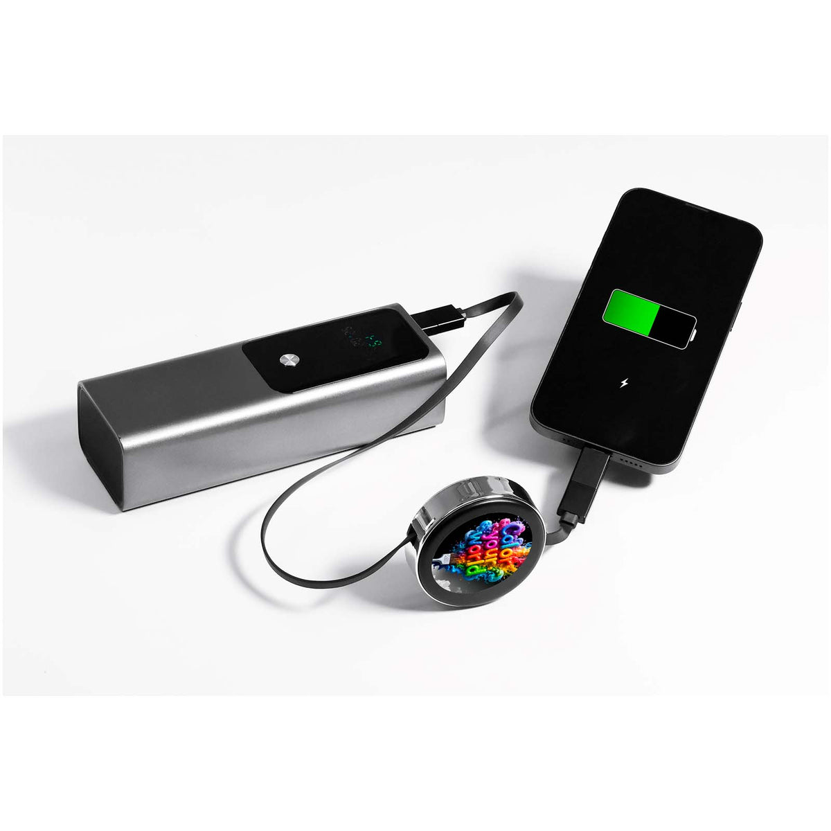 SCX.design C42 Einziehbares 65W, 4 in 1 Ladekabel – Schwarz