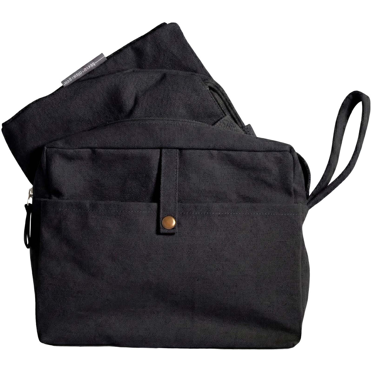 Combio Reisetasche und Beutel aus Baumwolle – Schwarz