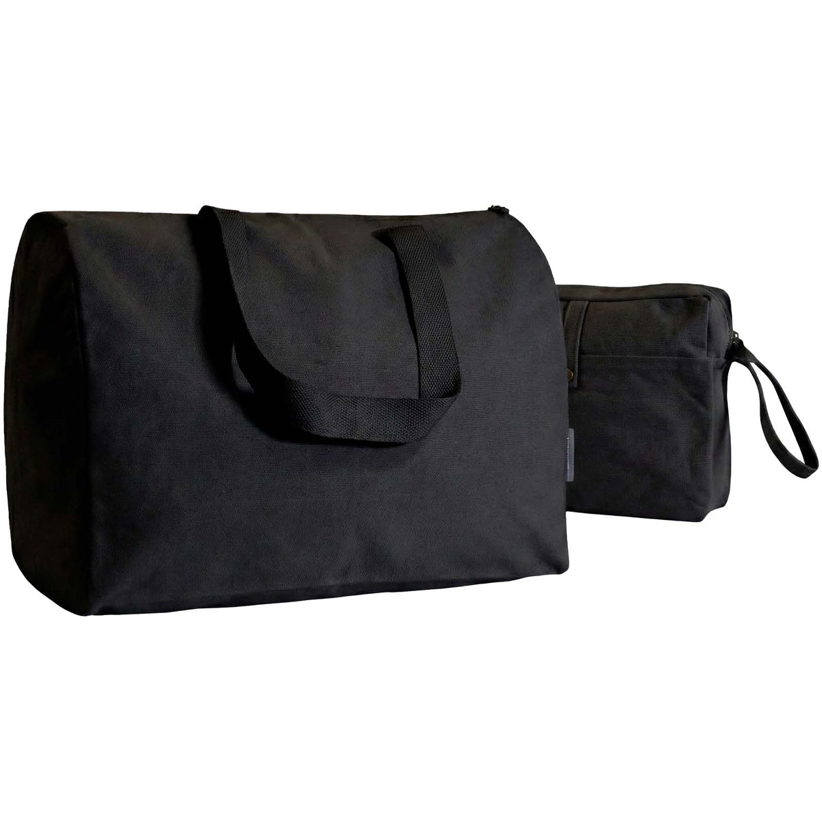Combio Reisetasche und Beutel aus Baumwolle – Schwarz
