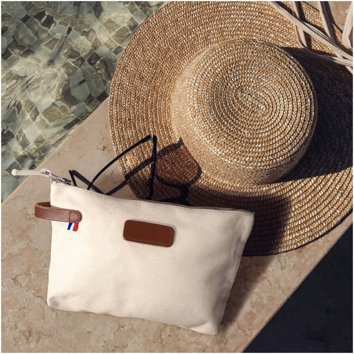 Musette Accessoire Tasche aus Baumwolle – Schwarz