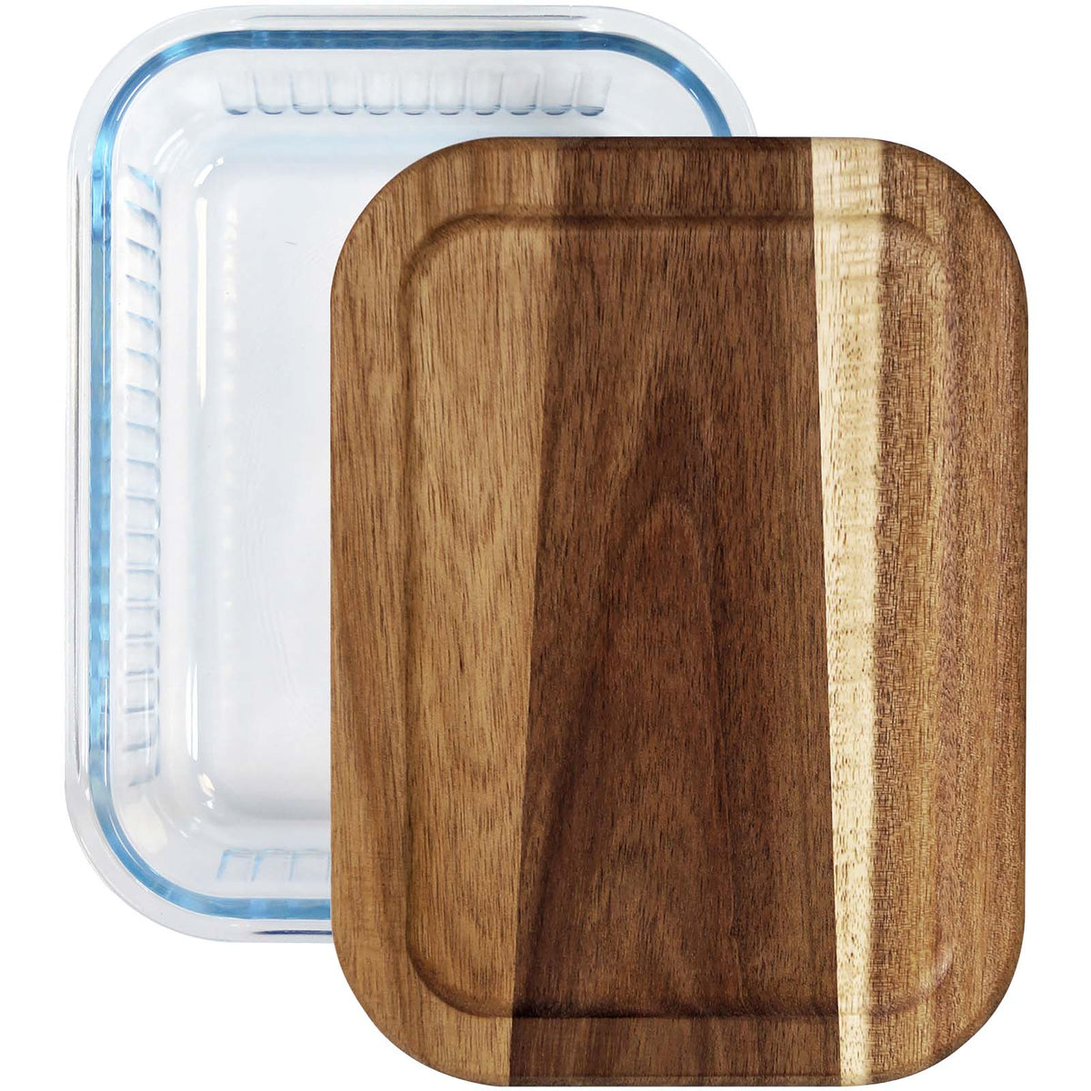 Purlunch 1000 ml Lunchbox aus Borosilikatglas – Transparent