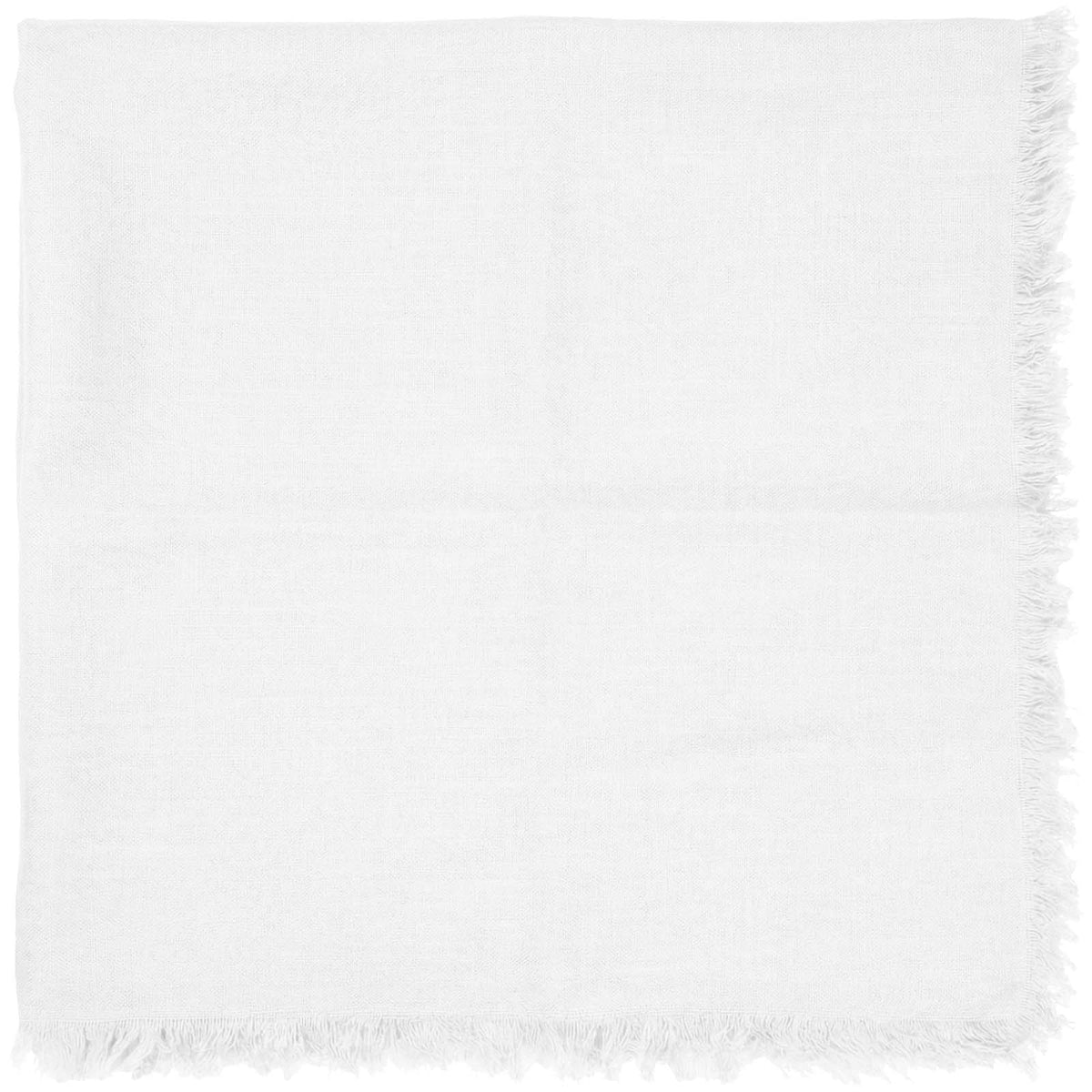 Handloom Baumwollschal handgewebt – Weiss