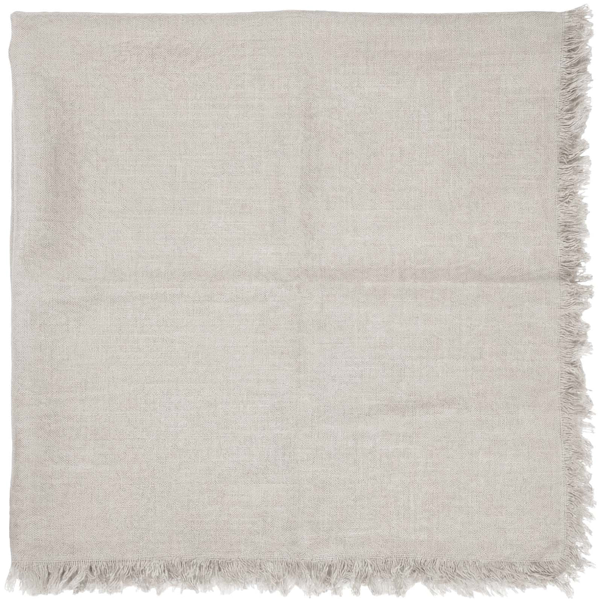 Handloom Baumwollschal handgewebt – Hellgrau