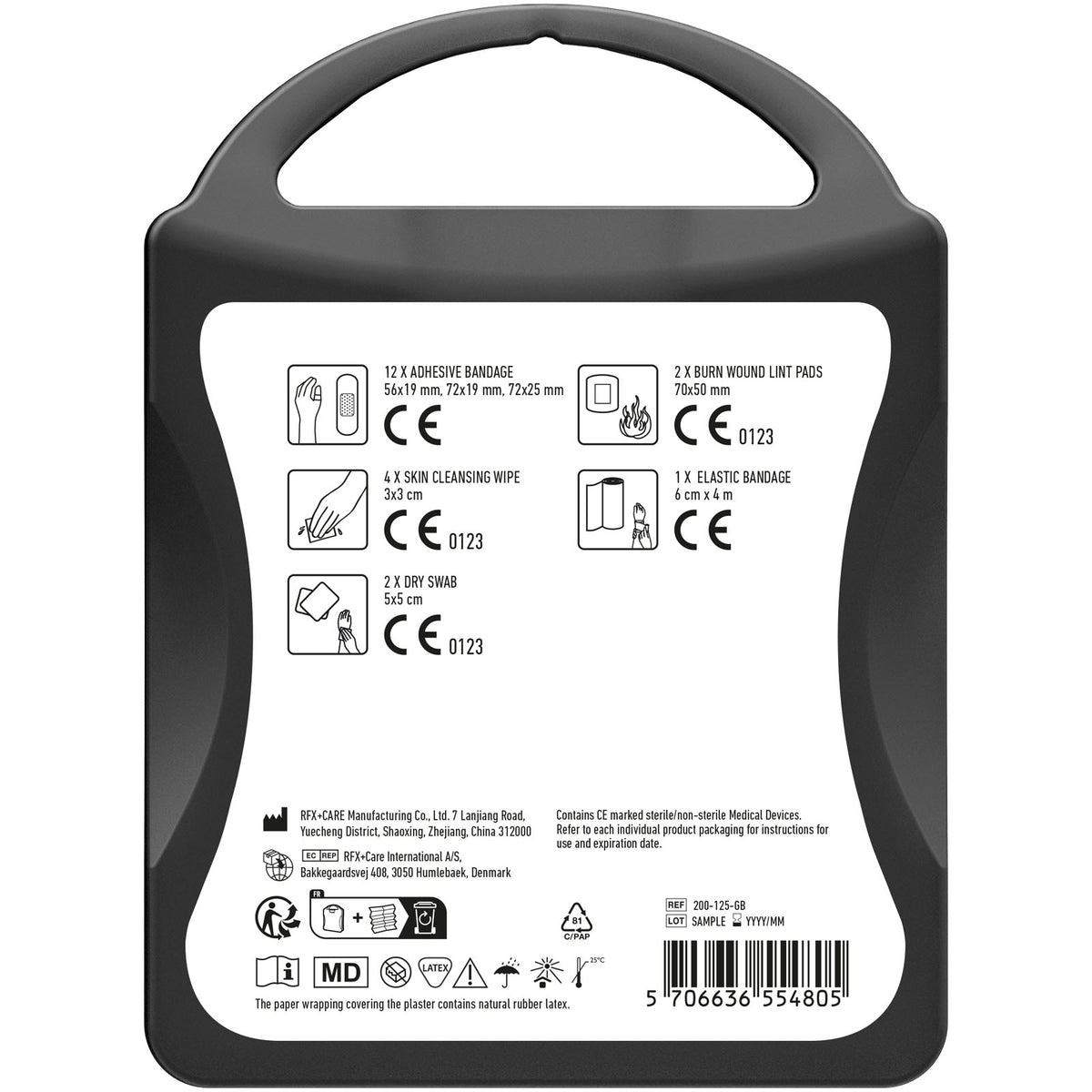 MyKit Erste Hilfe Set – Transparent schwarz