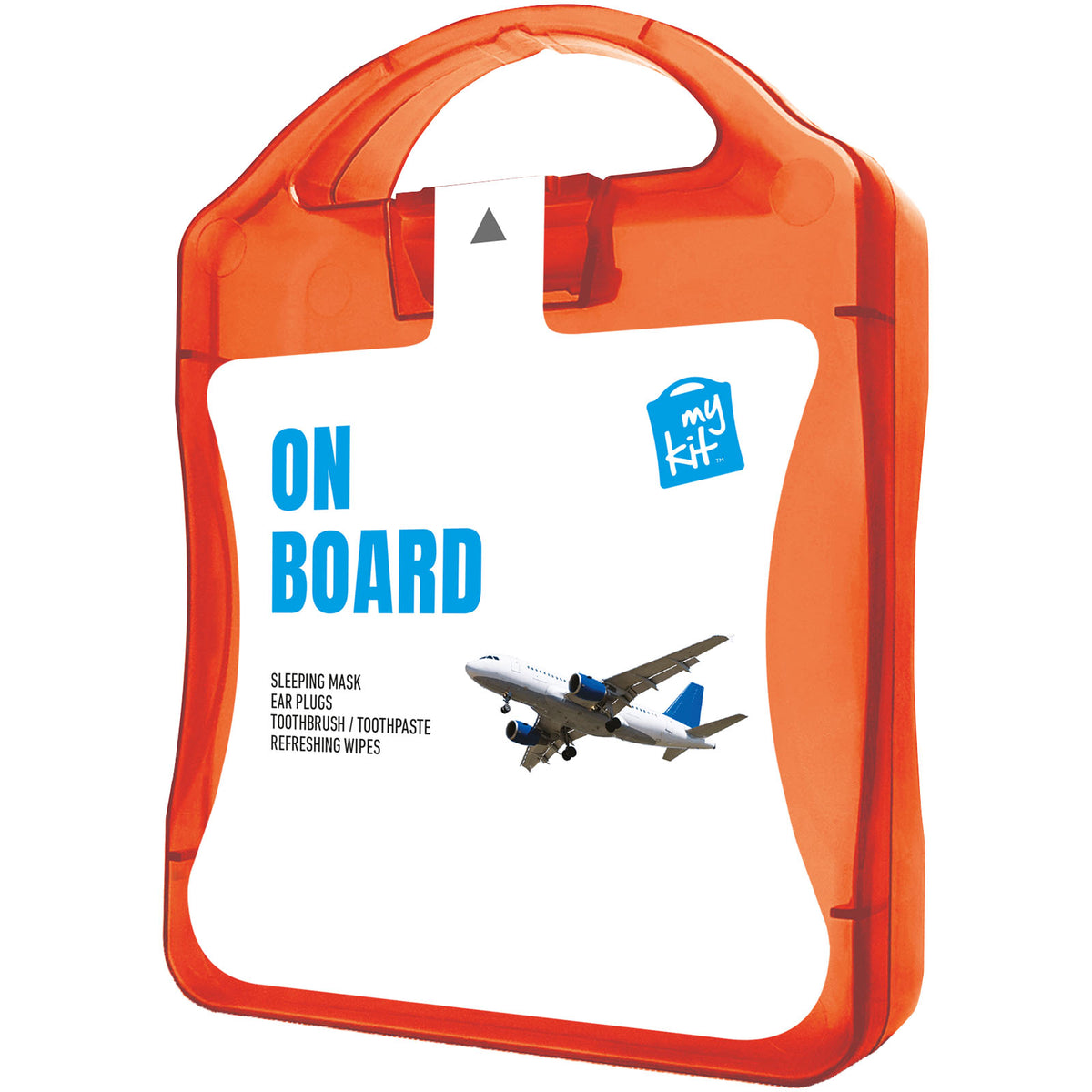 MyKit Flugzeug Reiseset – Transparent rot