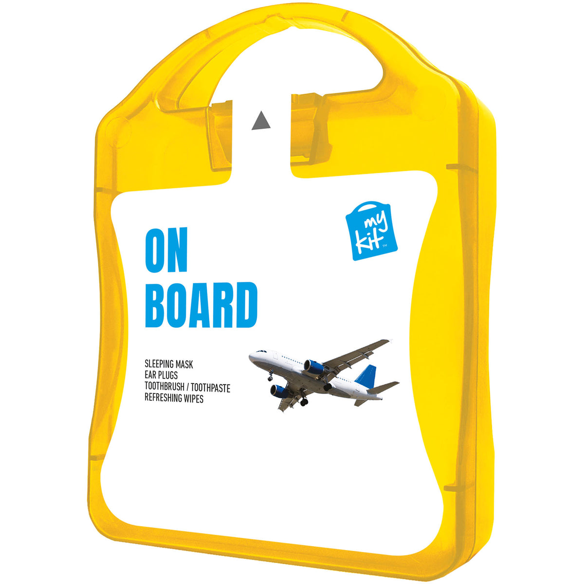 MyKit Flugzeug Reiseset – Transparent gelb
