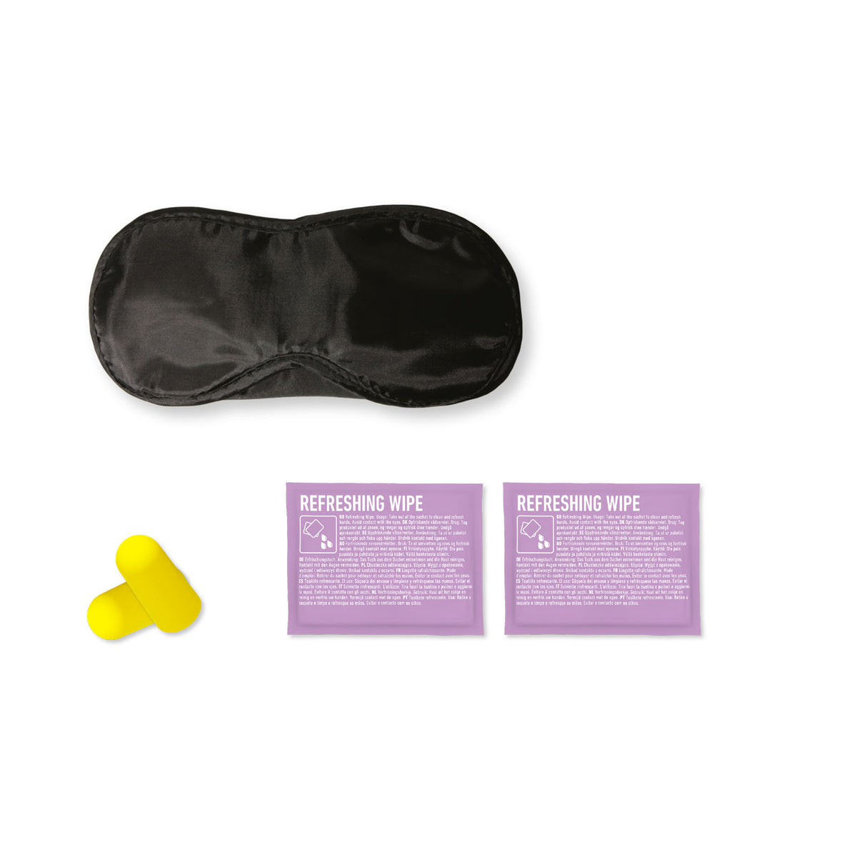 MyKit Flugzeug Reiseset – Transparent gelb