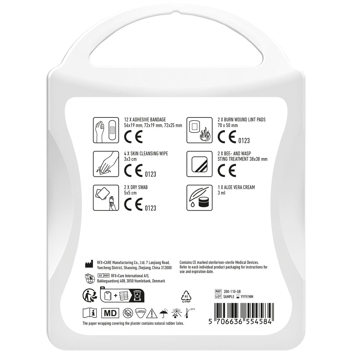 MyKit Bisse und Stiche – Transparent weiss