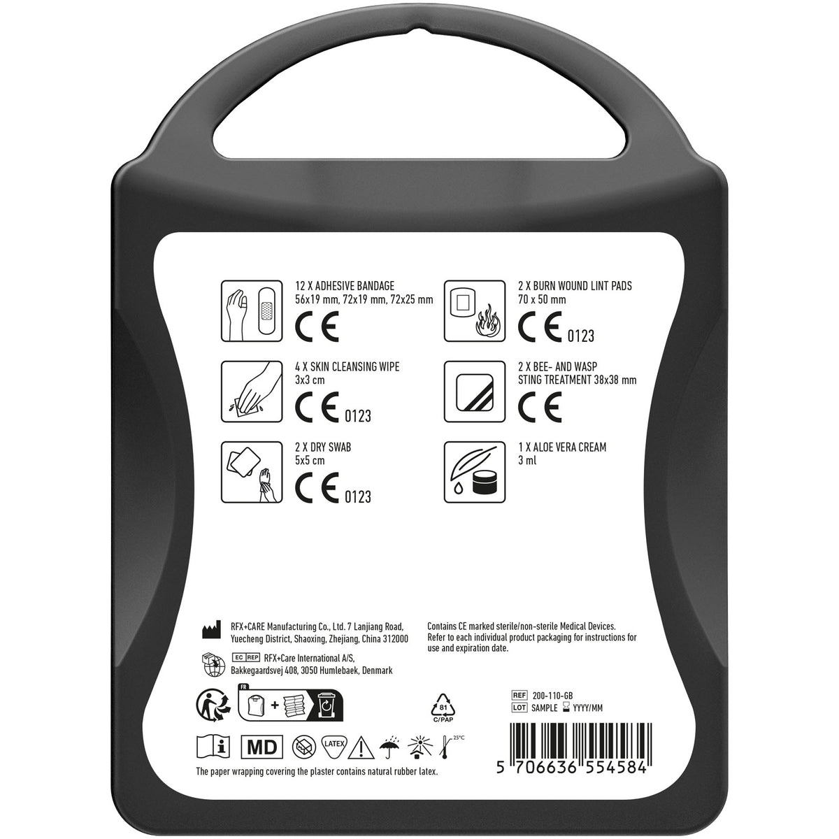 MyKit Bisse und Stiche – Transparent schwarz