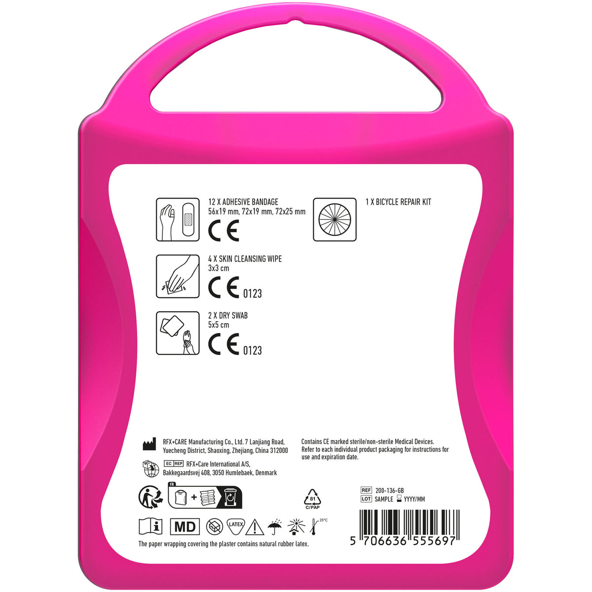 MyKit Fahrrad Reparatur – Transparent magenta