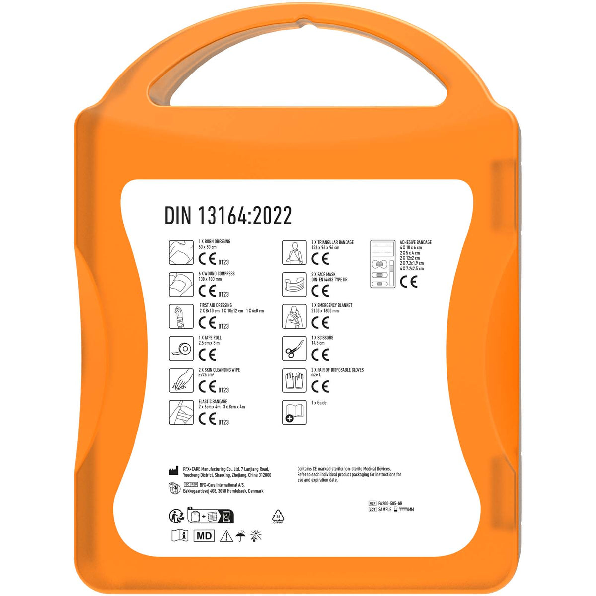 MyKit Erste Hilfe DIN 13164 – Transparent orange