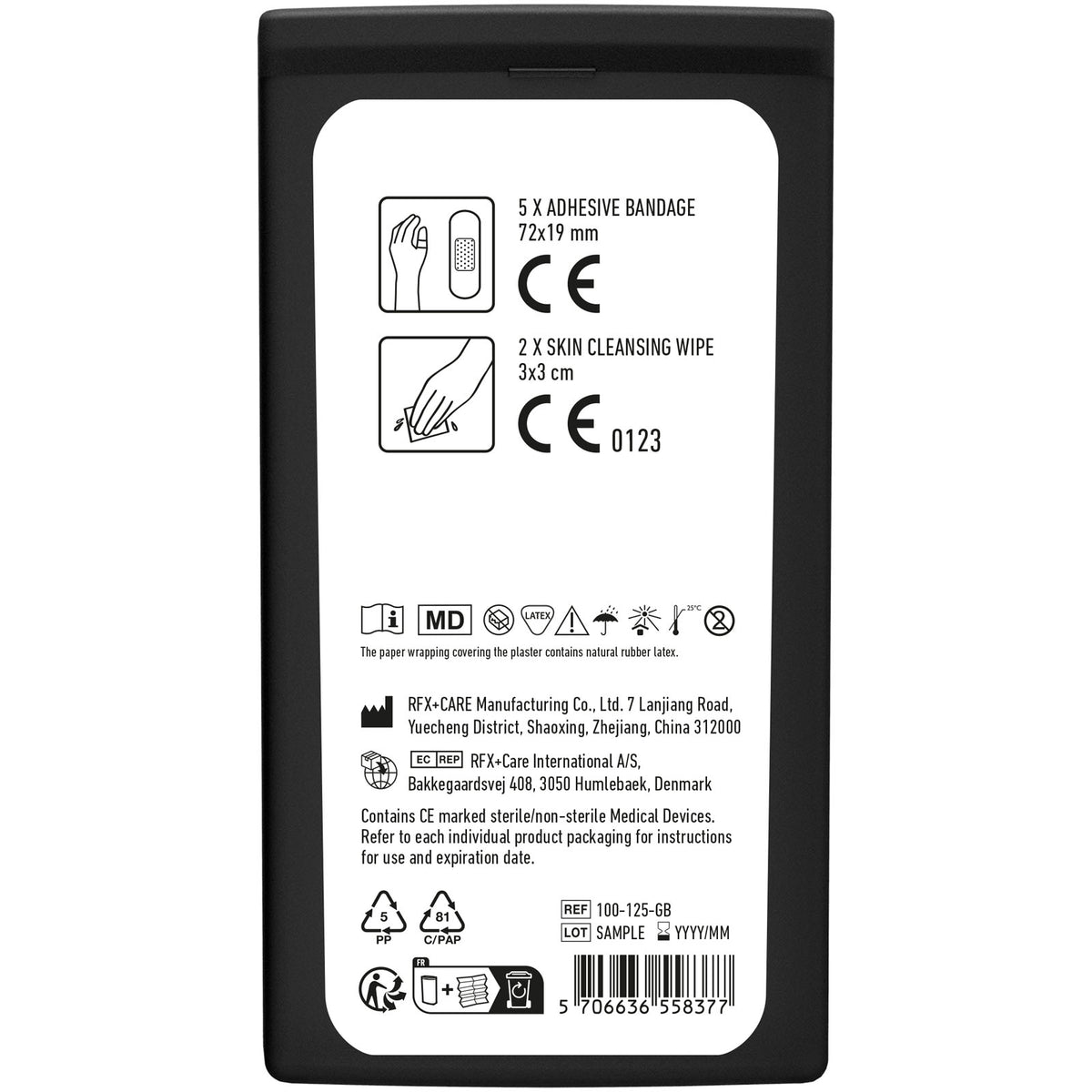 MiniKit Erste Hilfe – Transparent schwarz