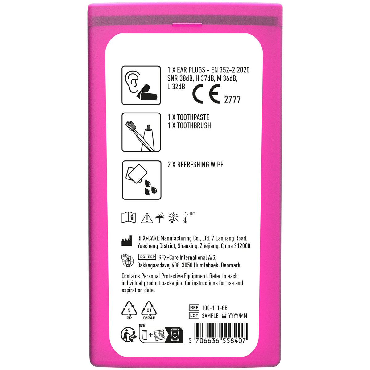 MiniKit Flugzeug – Transparent magenta