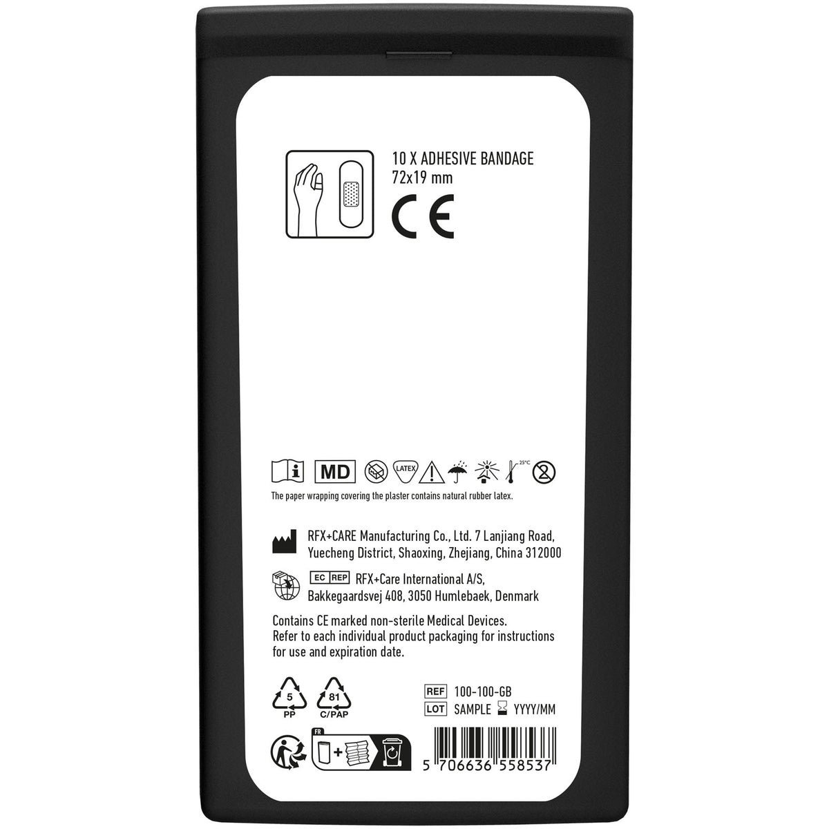 MiniKit Pflaster – Transparent schwarz
