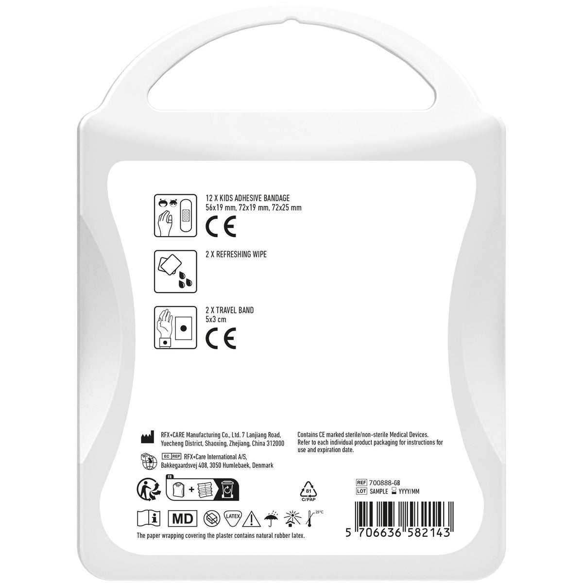 MyKit Kinderreiseset – Transparent weiss