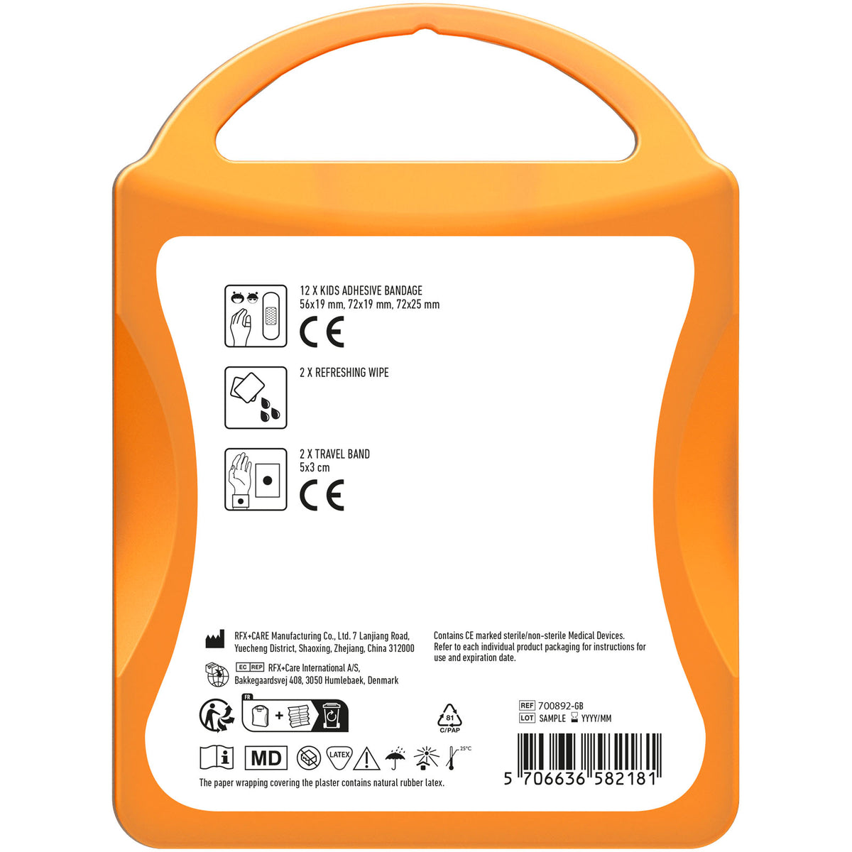 MyKit Kinderreiseset – Transparent orange