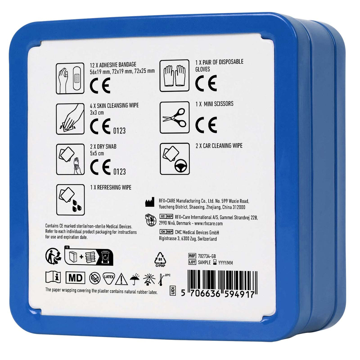 MyKit Erste Hilfe Set für das Auto – Blau