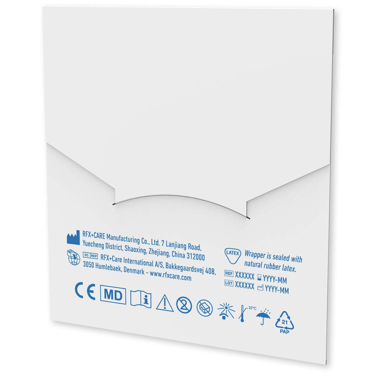 10 Pflaster mit vollfarbig bedrucktem Papierumschlag – Weiss