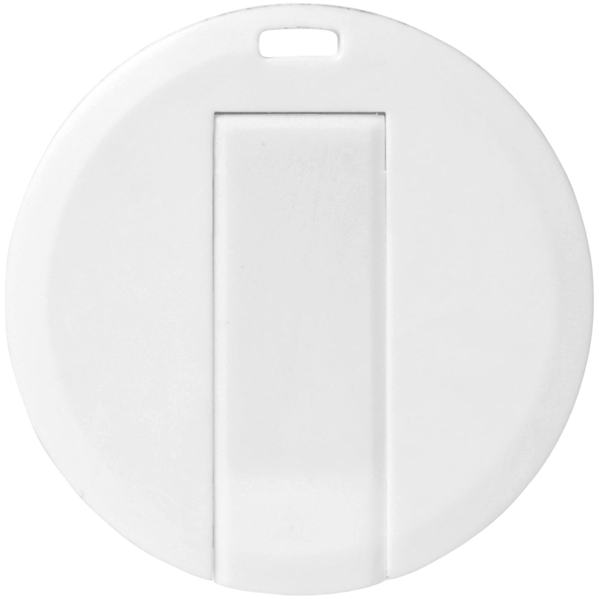 Round Credit Card USB Stick – Weiss
