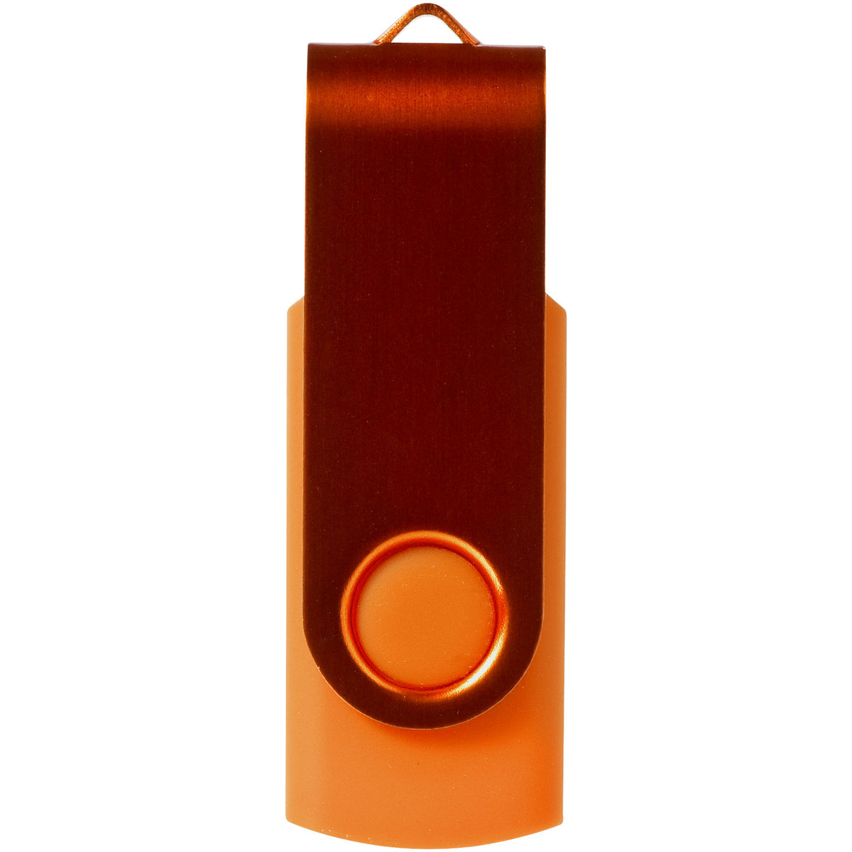 Rotate Metallic USB Stick – Orange