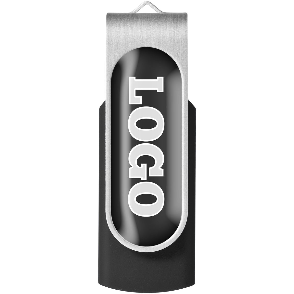 Rotate Doming USB Stick – Schwarz