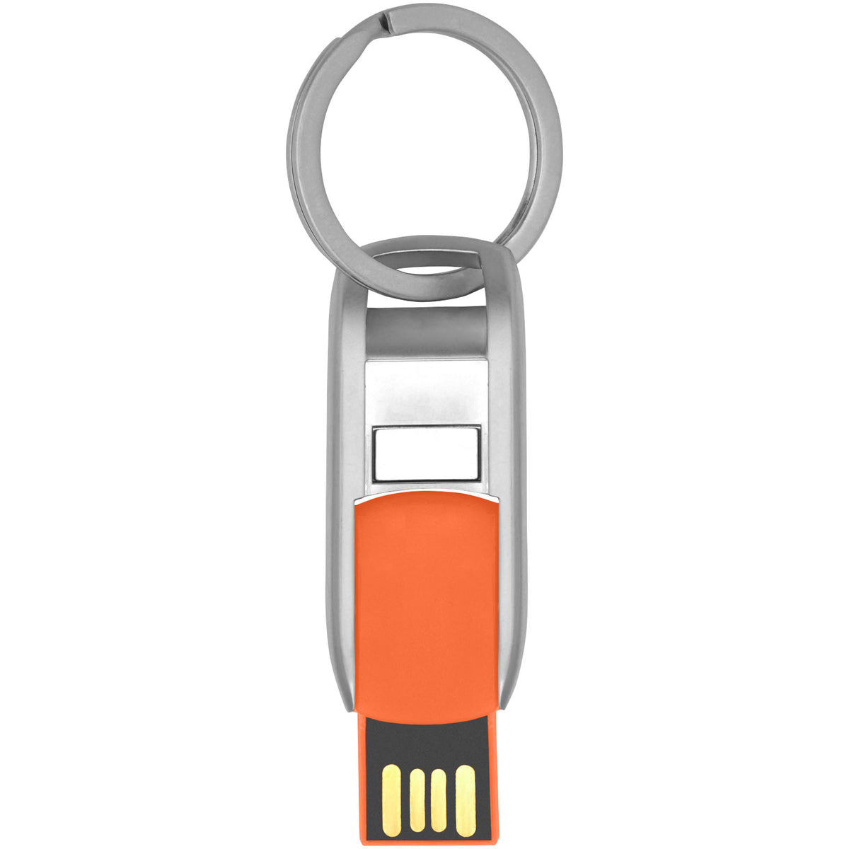 Flip USB Stick – Orange / Silber