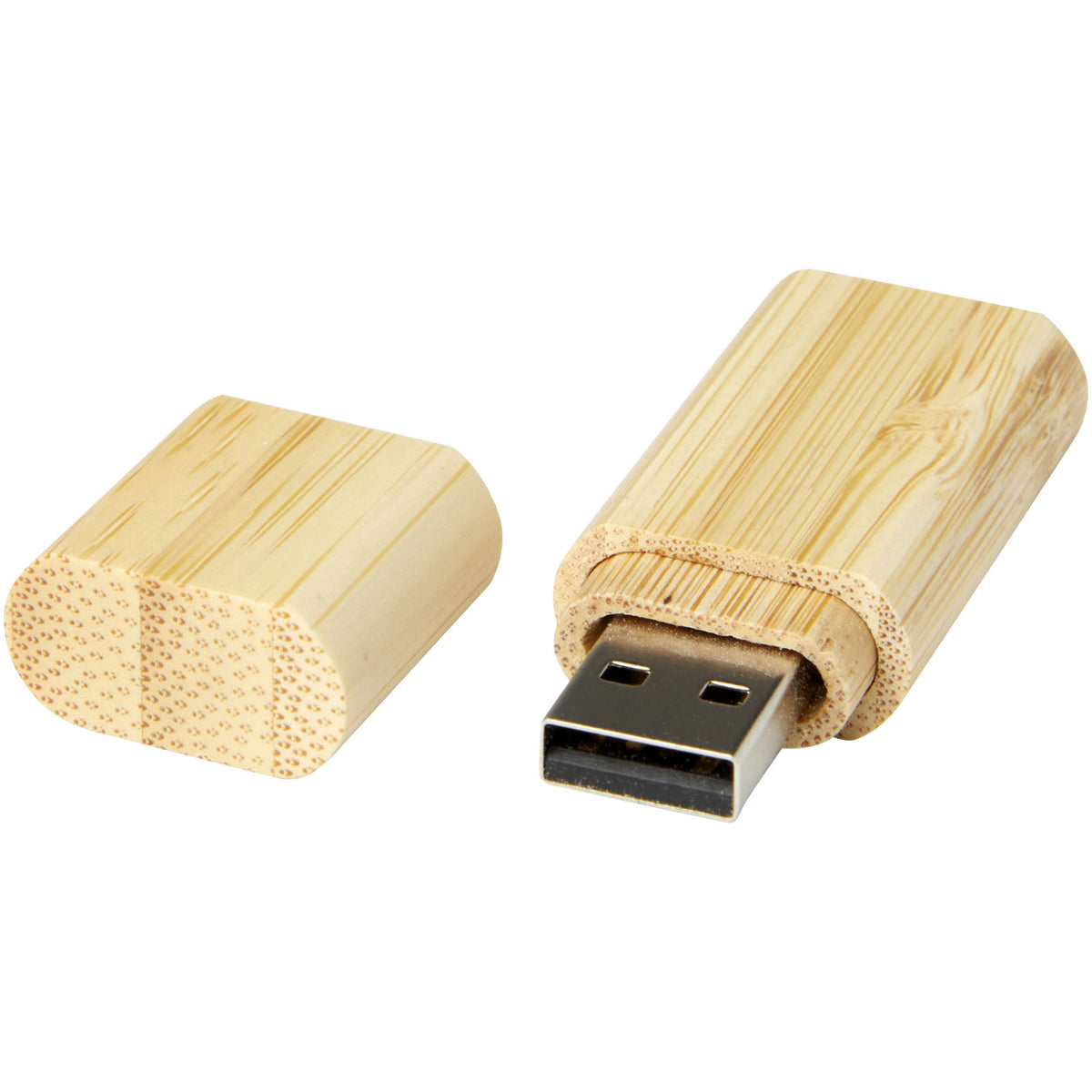 USB Stick 2.0 aus Bambus mit Schlüsselanhänger