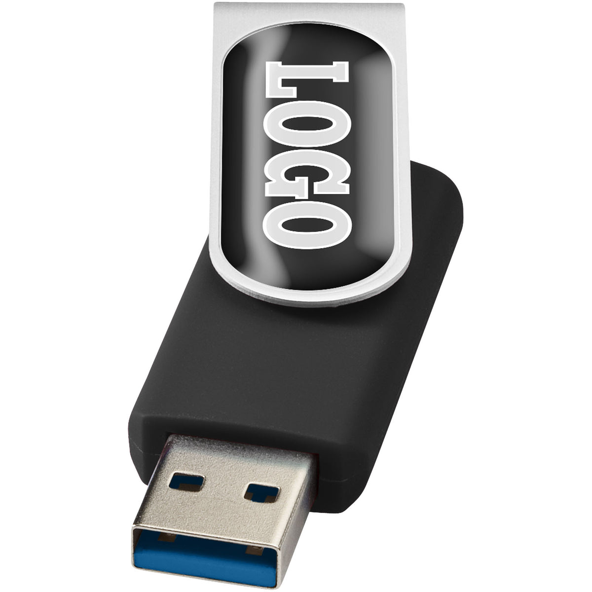 Rotate USB Stick 3.0 mit Doming – Schwarz