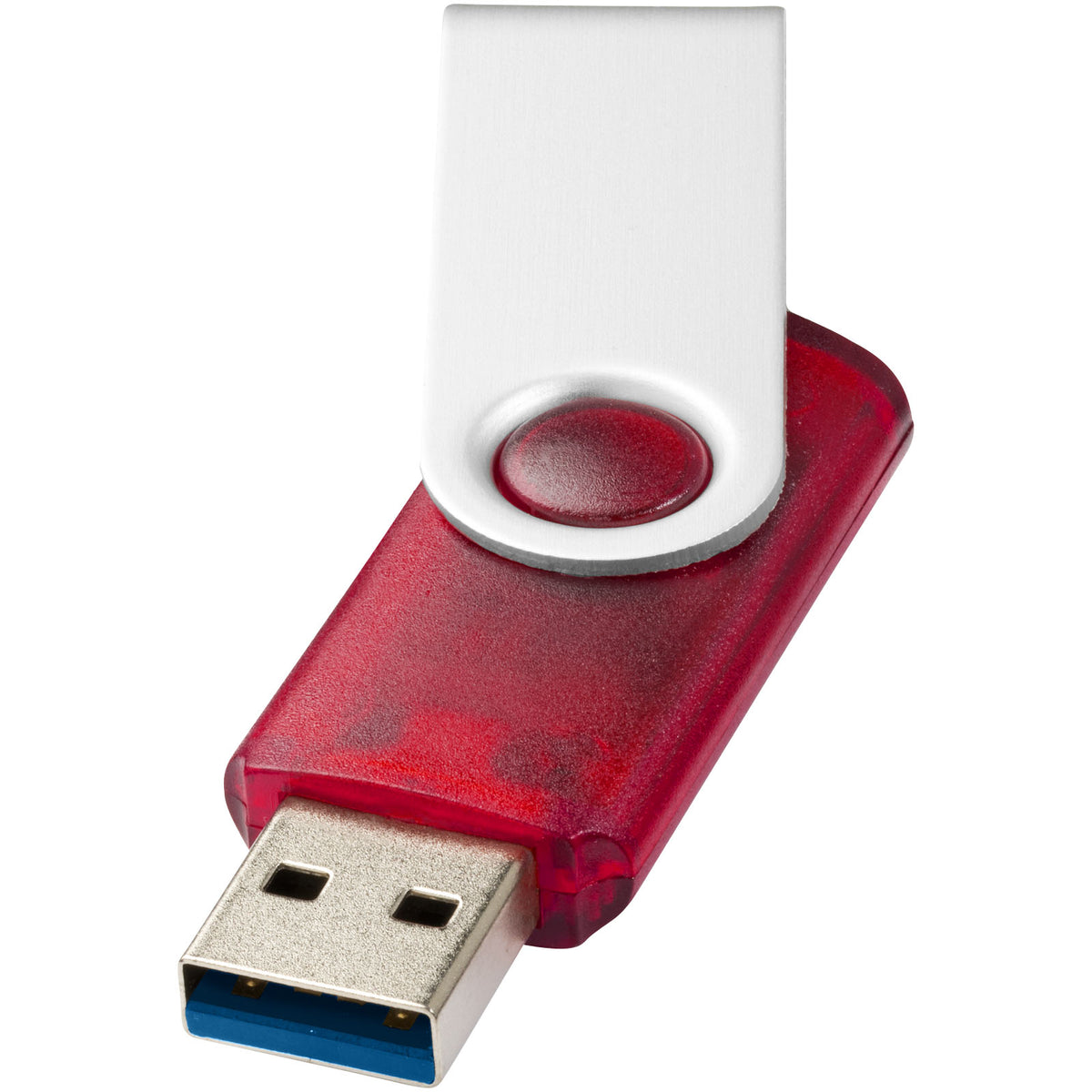 Rotate USB Stick 3.0 transparent – Rot