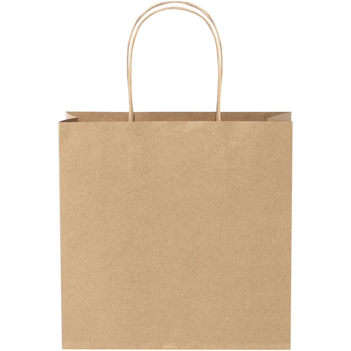 Kraftpapiertasche 120 /m² mit gedrehten Griffen, 24 × 9 × 24 cm – Kraftpapier