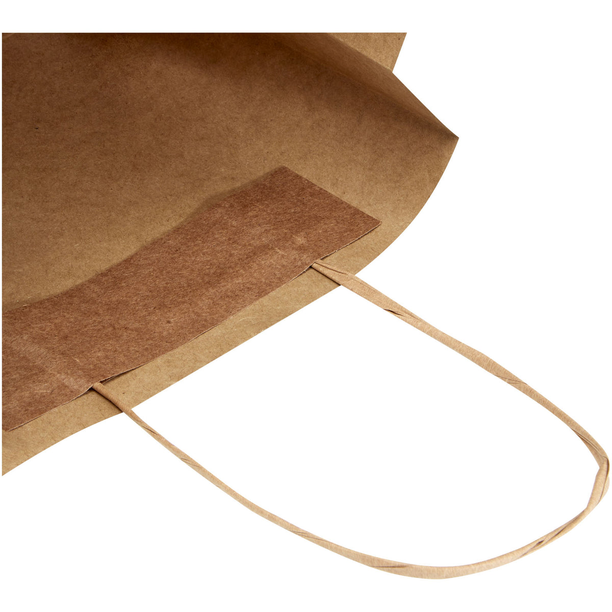 Kraftpapiertasche 120 /m² mit gedrehten Griffen, 24 × 9 × 24 cm – Kraftpapier