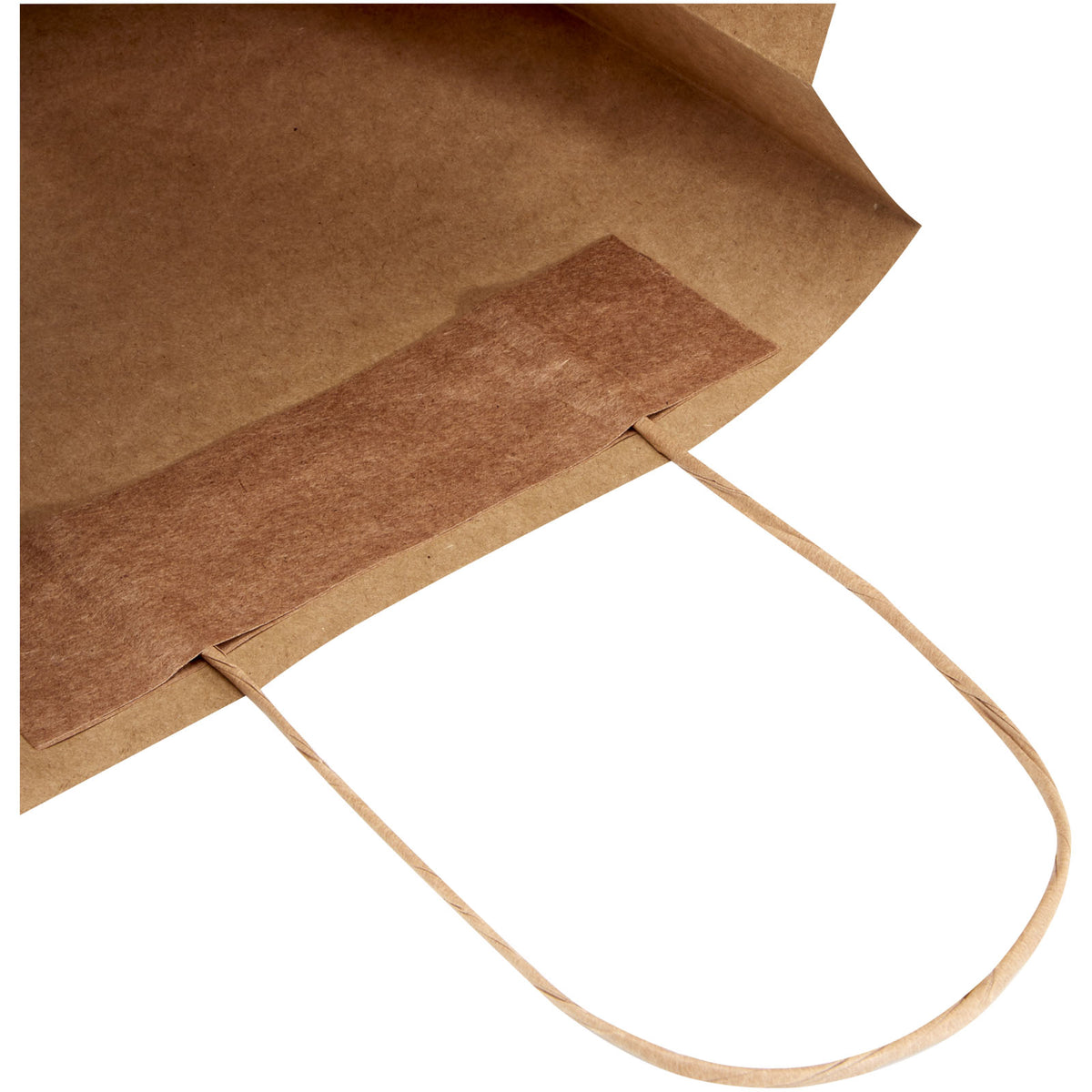 Kraftpapiertasche 120 g/m² mit gedrehten Griffen, 24 × 9 × 32 cm – Kraftpapier