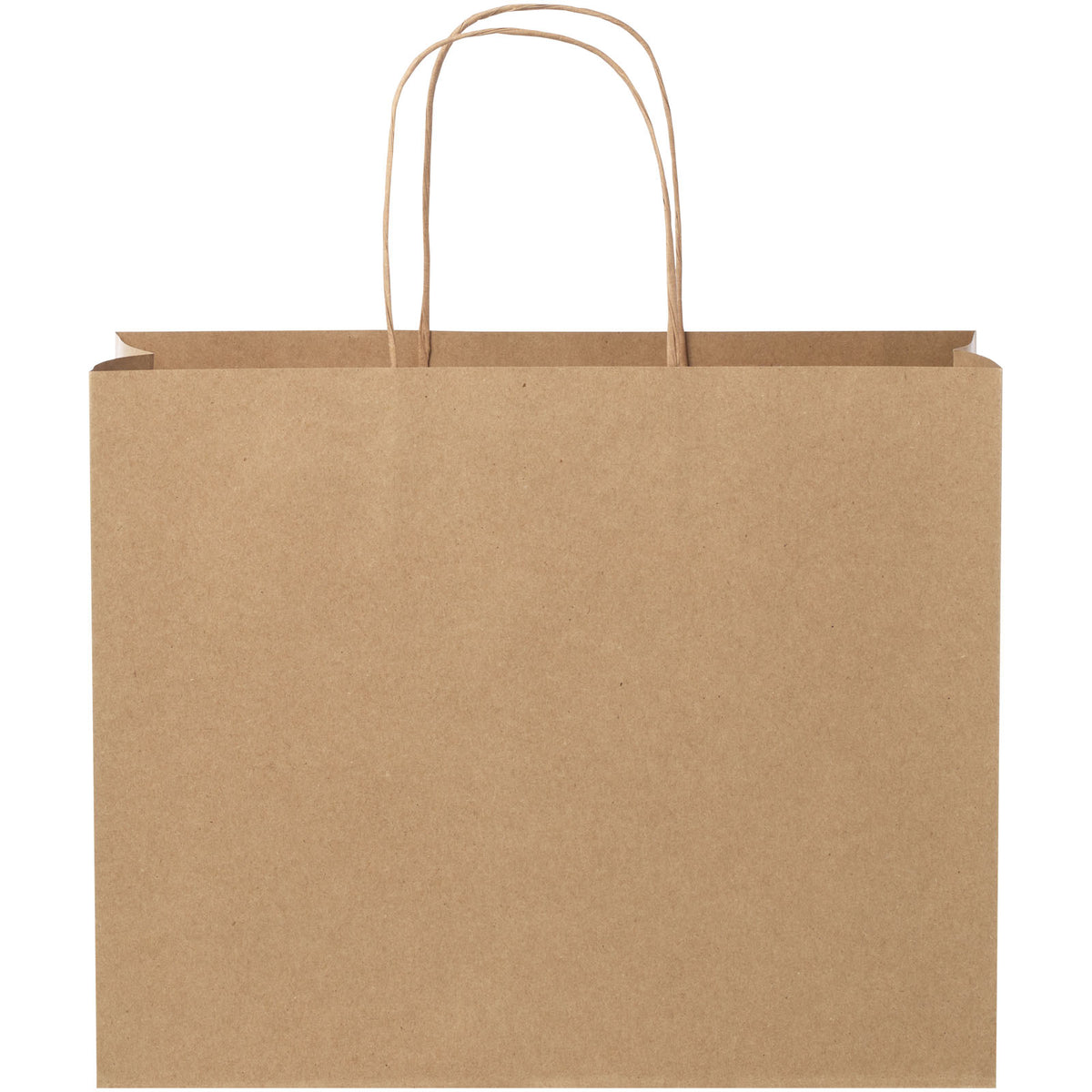 Kraftpapiertasche 120 g/m² mit gedrehten Griffen, 31 × 12 × 25 cm – Kraftpapier