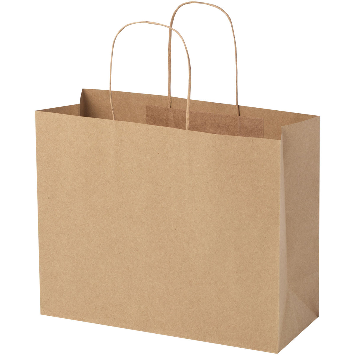Kraftpapiertasche 120 g/m² mit gedrehten Griffen, 31 × 12 × 25 cm – Kraftpapier