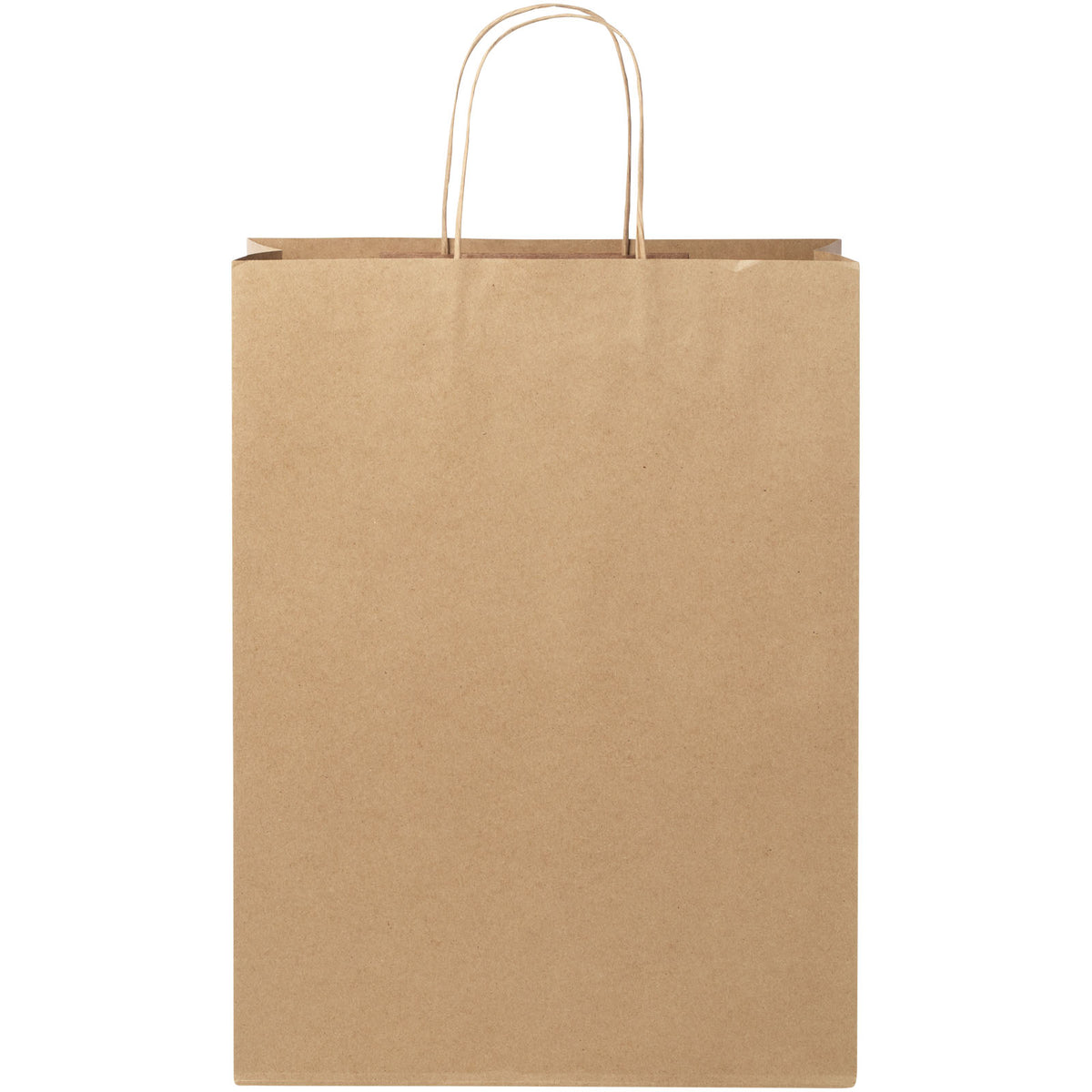 Kraftpapiertasche 120 g/m² mit gedrehten Griffen, 31 × 12 × 41 cm – Kraftpapier