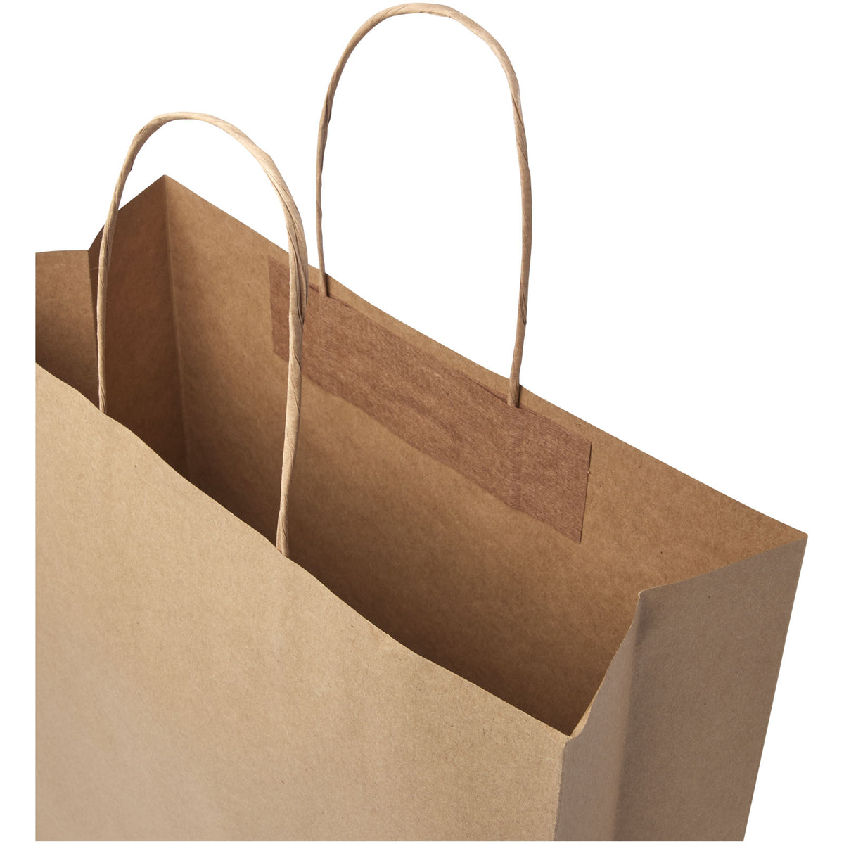 Kraftpapiertasche 120 g/m² mit gedrehten Griffen, 31 × 12 × 41 cm – Kraftpapier