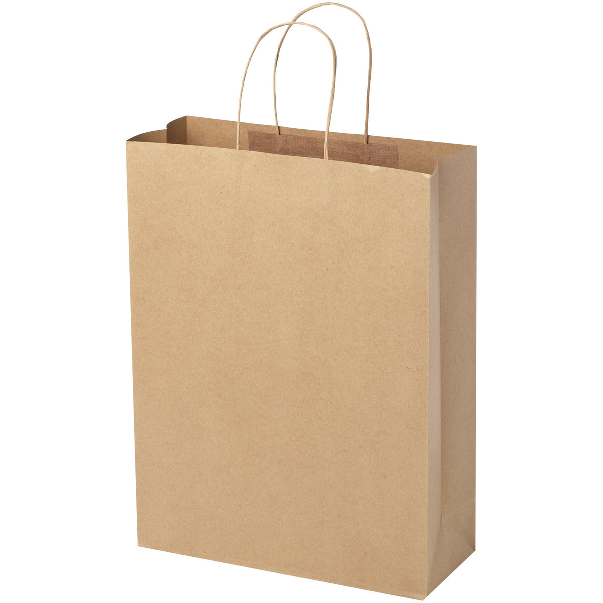 Kraftpapiertasche 120 g/m² mit gedrehten Griffen, 31 × 12 × 41 cm – Kraftpapier